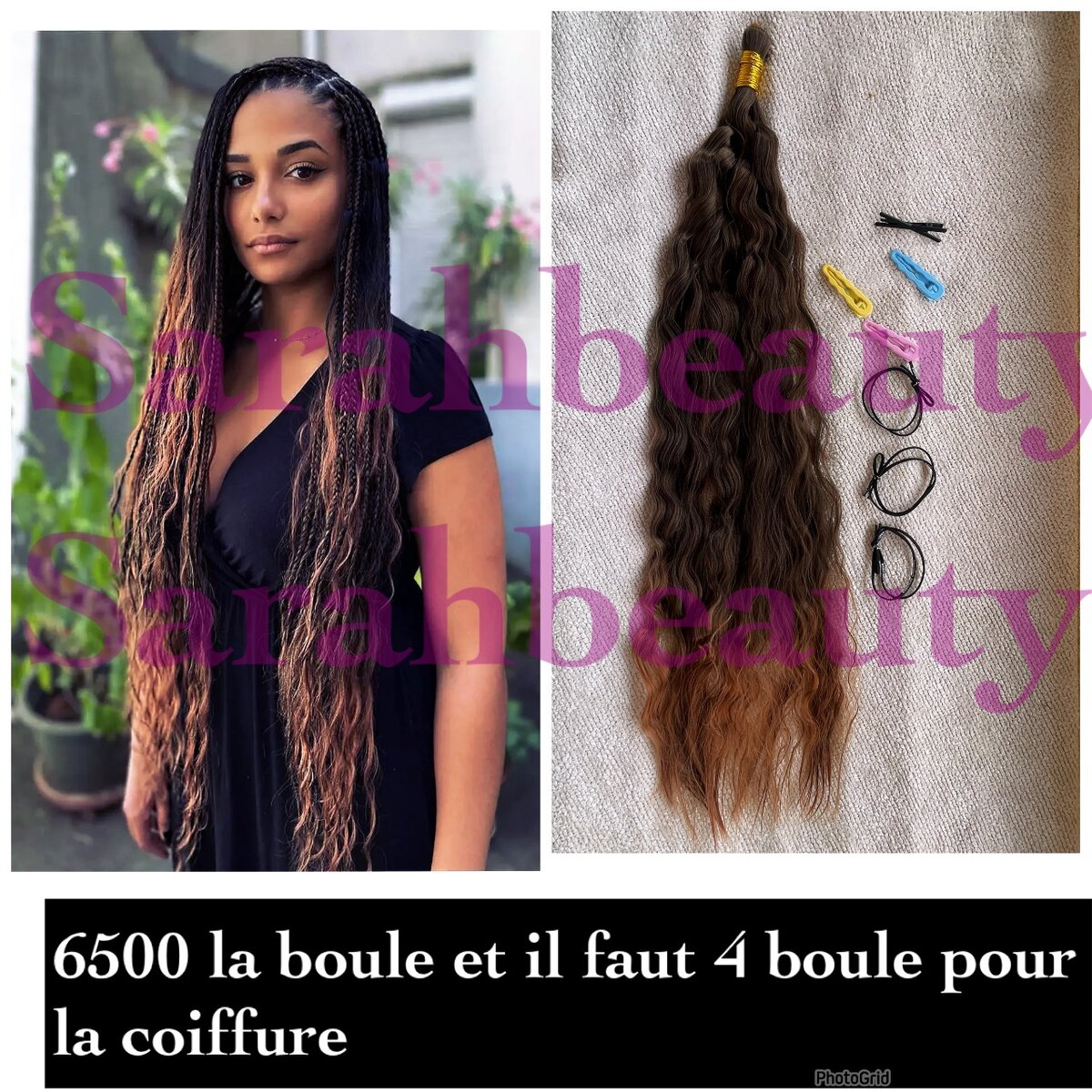 Bone straight braids