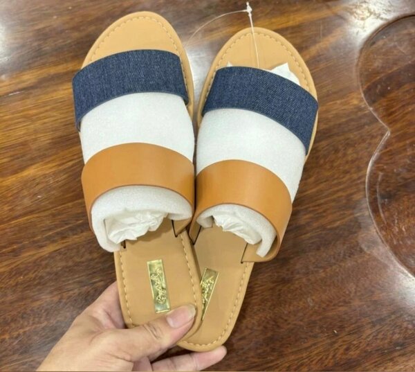 Sandales  marron et bleu Jean