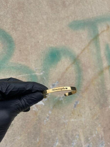 Gourmette personnalisée