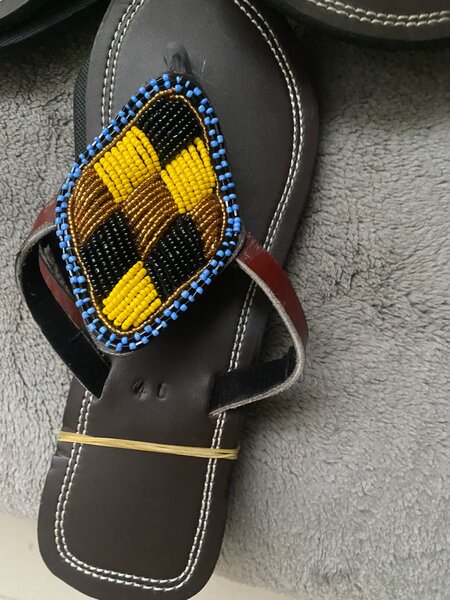 Ladies beaded slippers