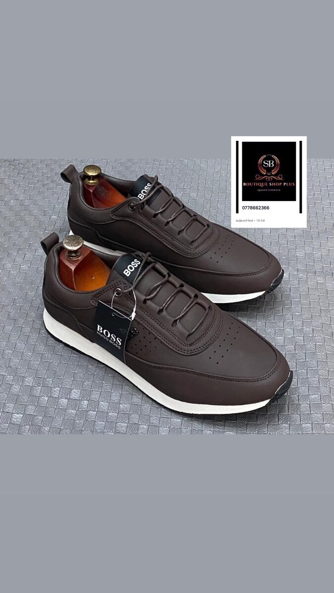 Sneakers en cuir modernes