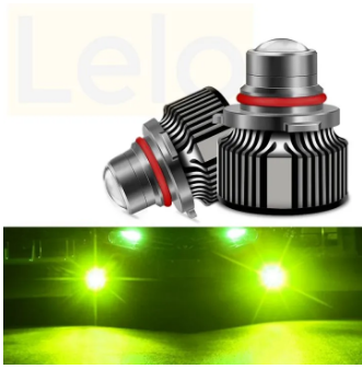 Car Fog Light Projector LED H11 Fitting Laser Projector Lemon Colour