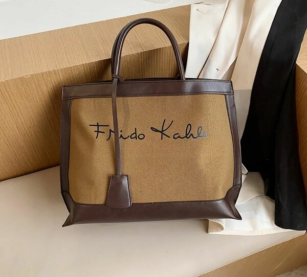 Sac fourre-tout en toile chic