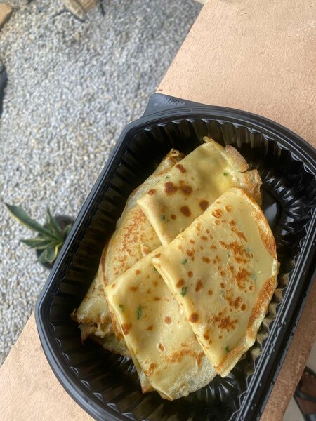 Crêpes salée au poulet