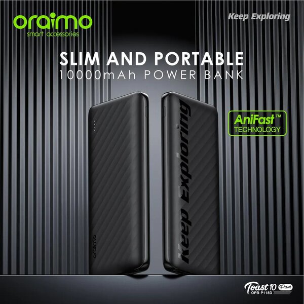 ORAIMO TOAST 10 FLASH, 10,000 MAH