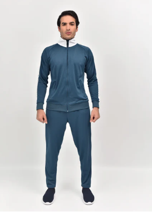  Men's Tracksuit marine blue & ivory RapidDry Fit