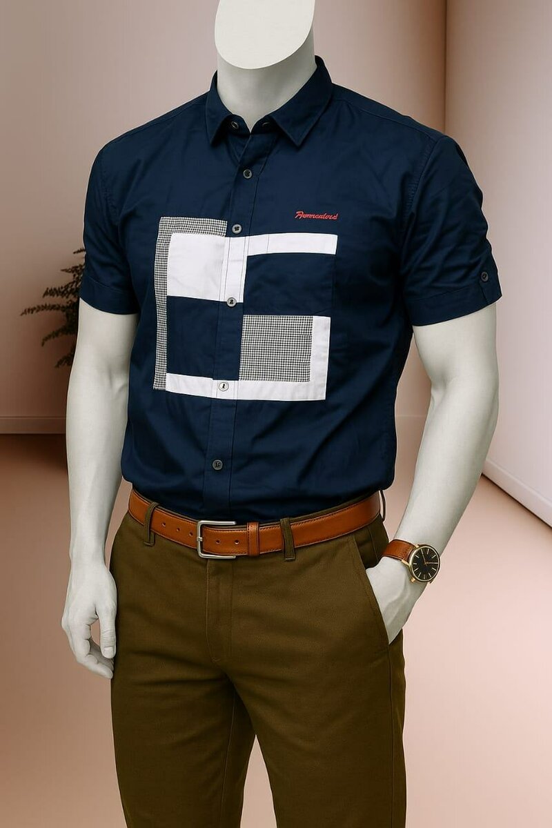 Chemise Casual Homme Motif