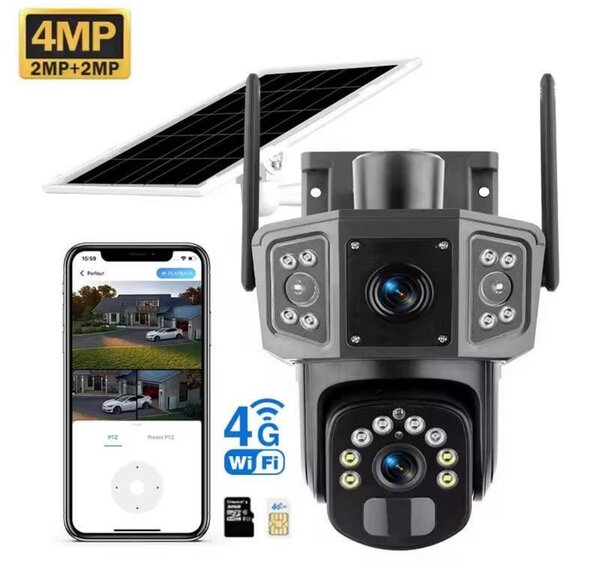 Caméra de Sécurité Solaire 4MP