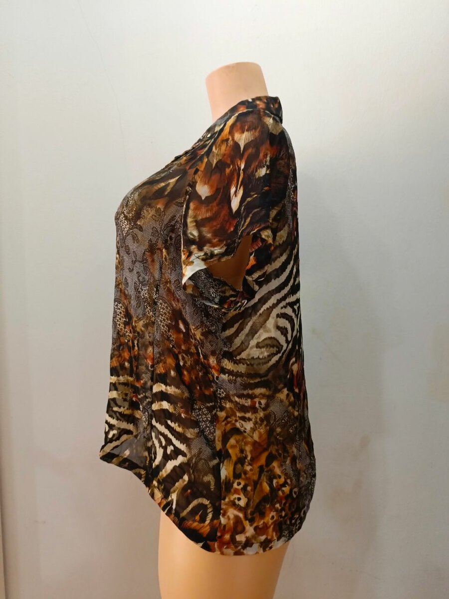 Chemisier imprimé animal