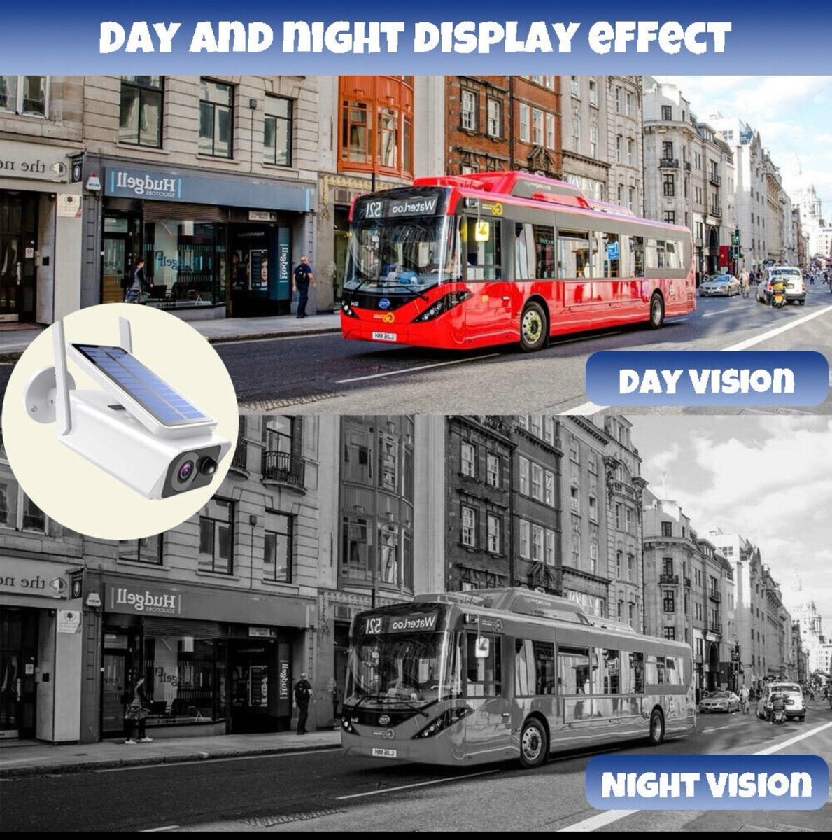 Caméra de surveillance 4 MP Outdoor FUNK WLAN WIFI IP CAMÉRA