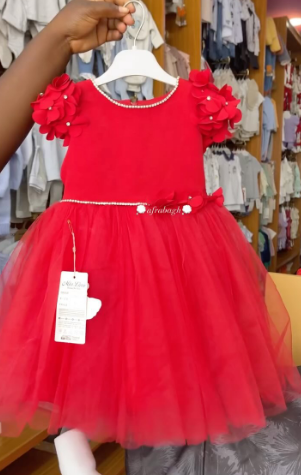 Red baby dress