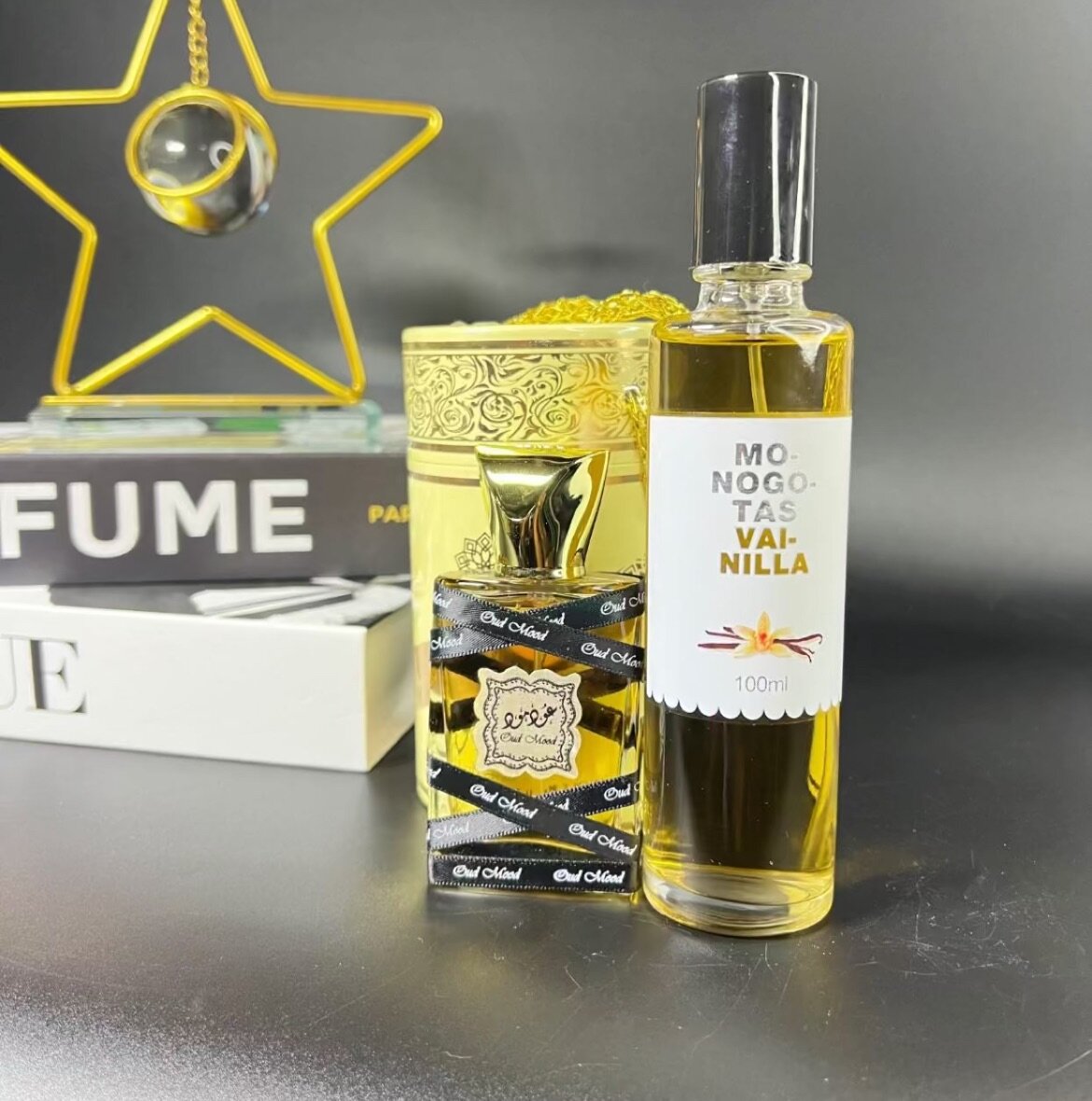 Oud mood perfume & a splash