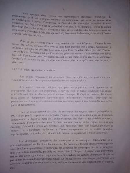 Document académique en français