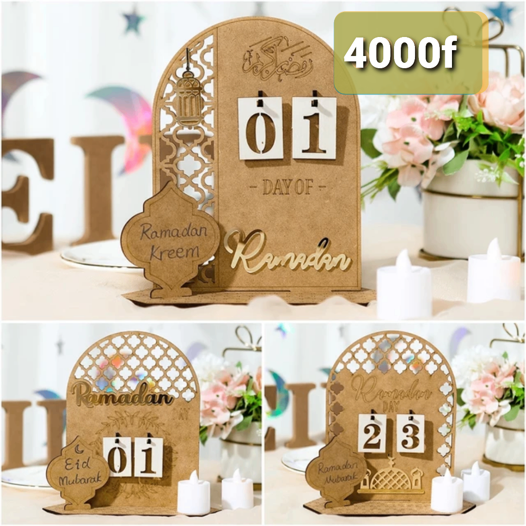 Calendrier en bois Ramadan