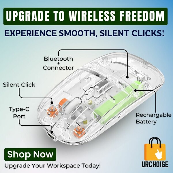 Wireless Mouse Rechargeable | Free Delivery
