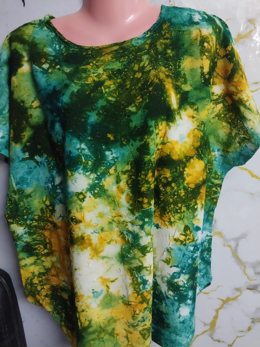 Ensemble indigo pagne plus hau