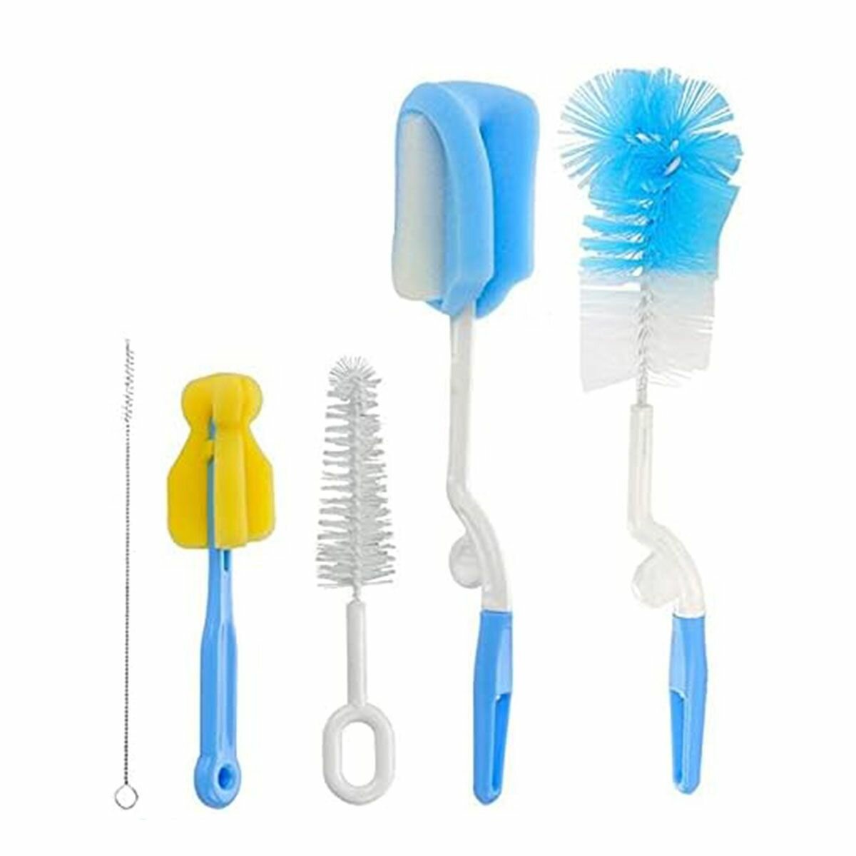 5-Piece Baby Bottle & Nipple Cleaning Brush Set