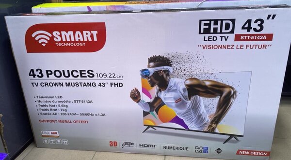 Tv led smart 43 pouces FHD