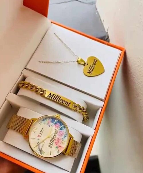 Personalized watches, bracelets, vacuum flask , necklaces ey