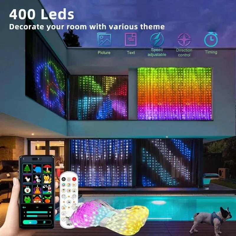 Rideau lumineux LED intelligent