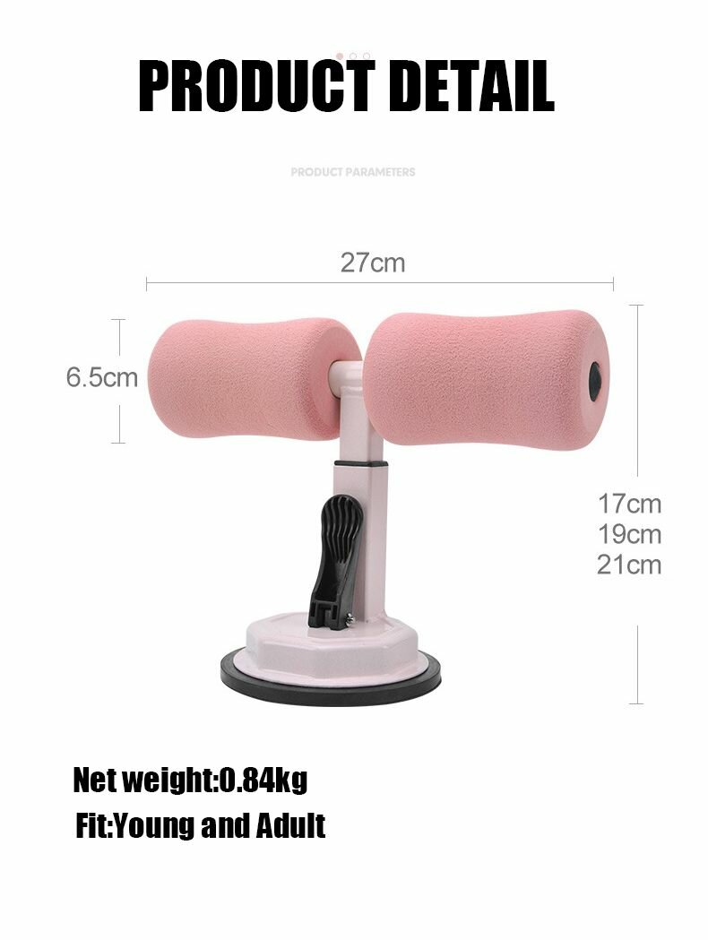 Fitness Self-Suction Sit Up Bars Abdominal Core Exercise Wor