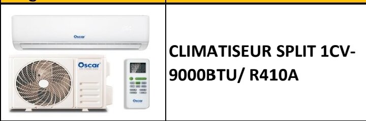 Climatiseur oscar