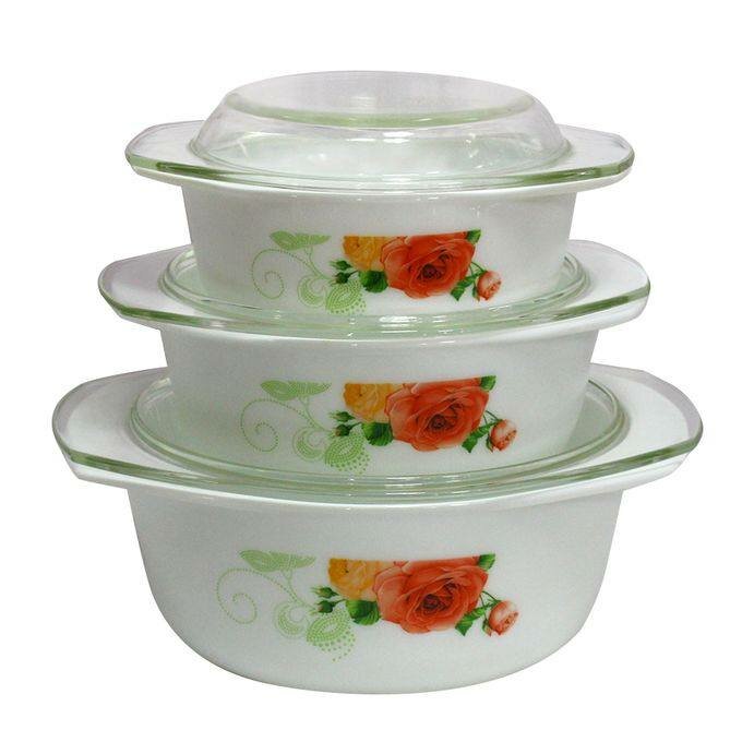 Heat Resistant bowl 3pc set