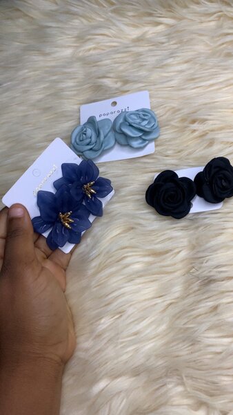 Set de pinces à cheveux fleuries