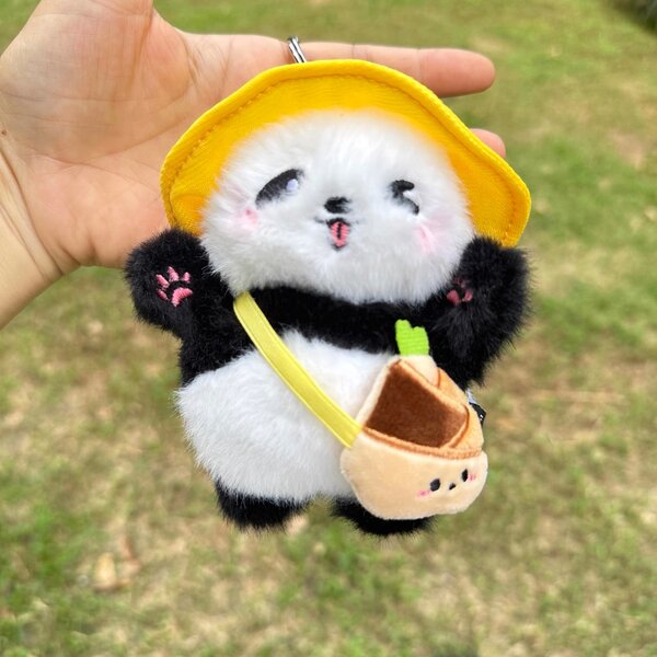 Porte-clés en peluche Panda