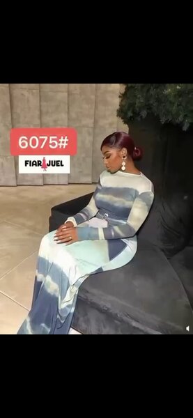 Robe longue dégradée élégante