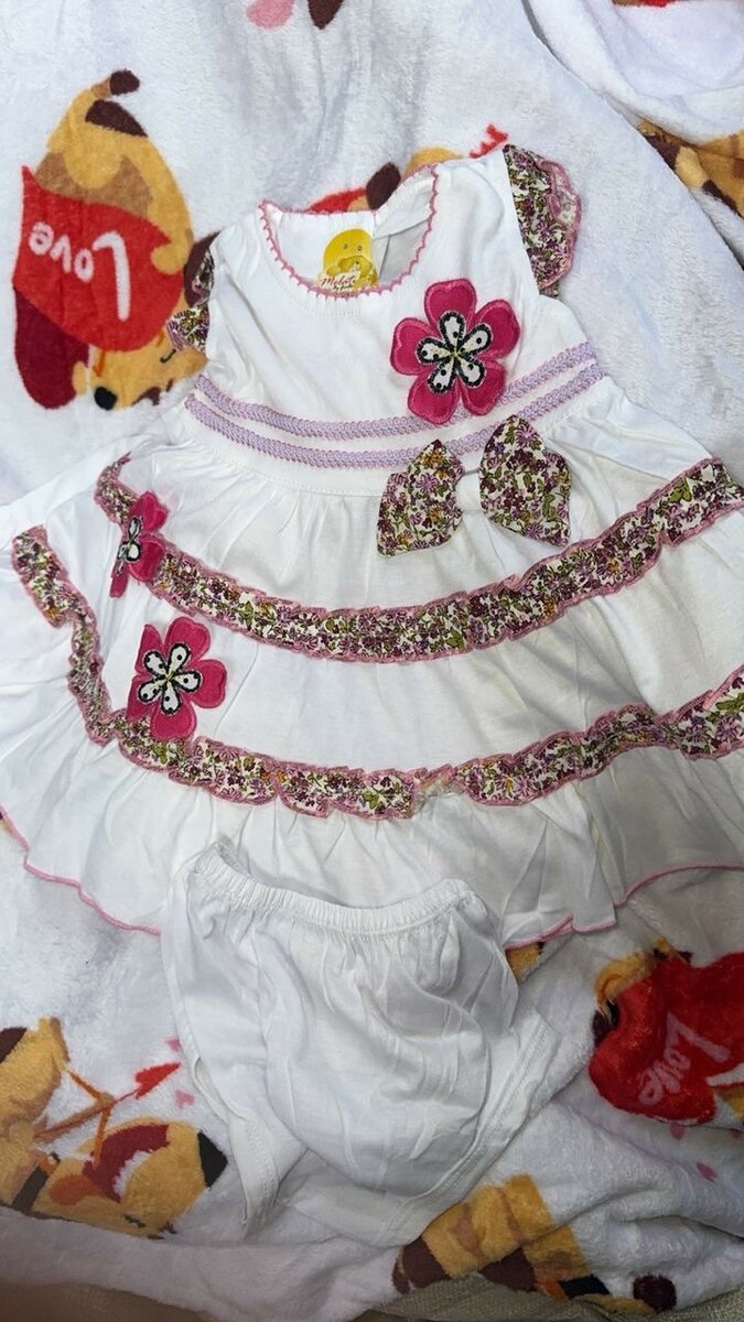 Robe Bébé Fleurs Élégante