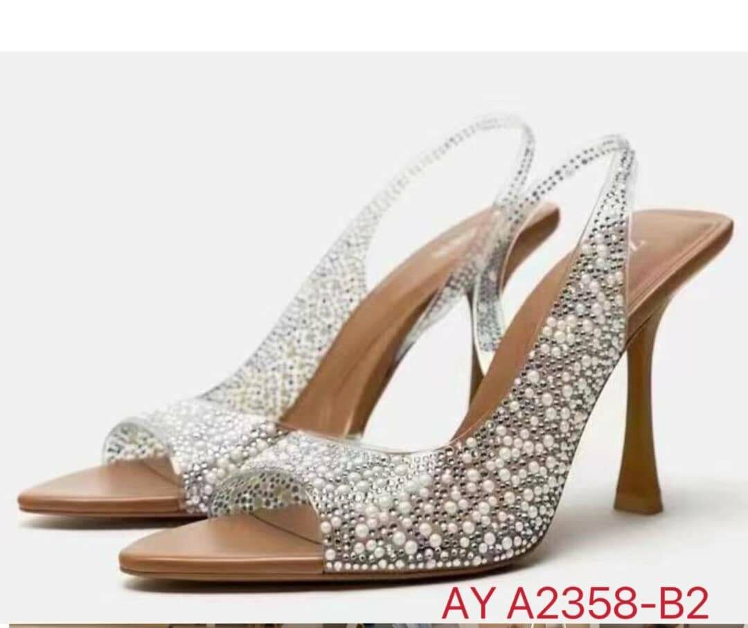 Sandales à talons strass femme