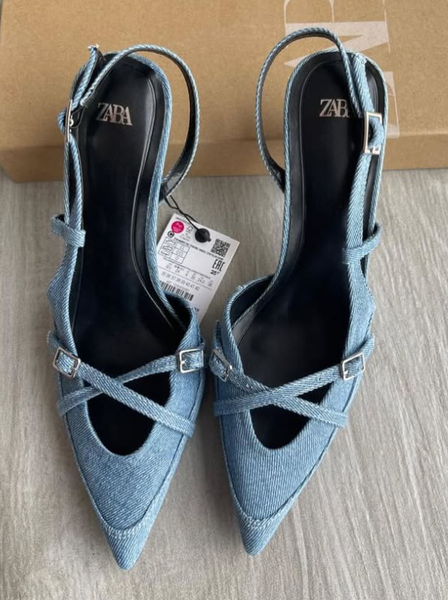 Denim Zara shoe