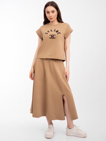 Двойка женская футболка с юбка