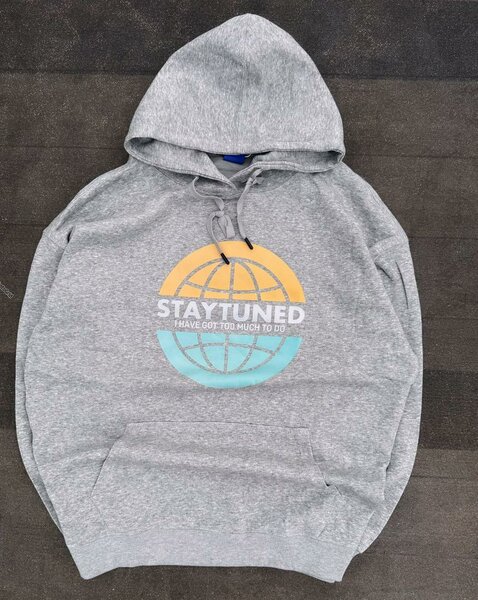 Sweat à capuche gris casual