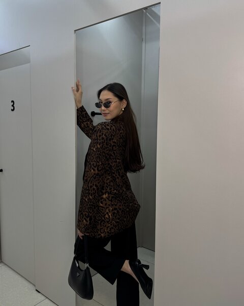 Пиджак леопард