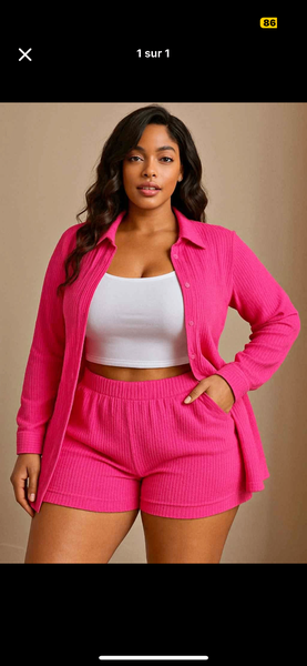 Ensemble Femme Rose Confort