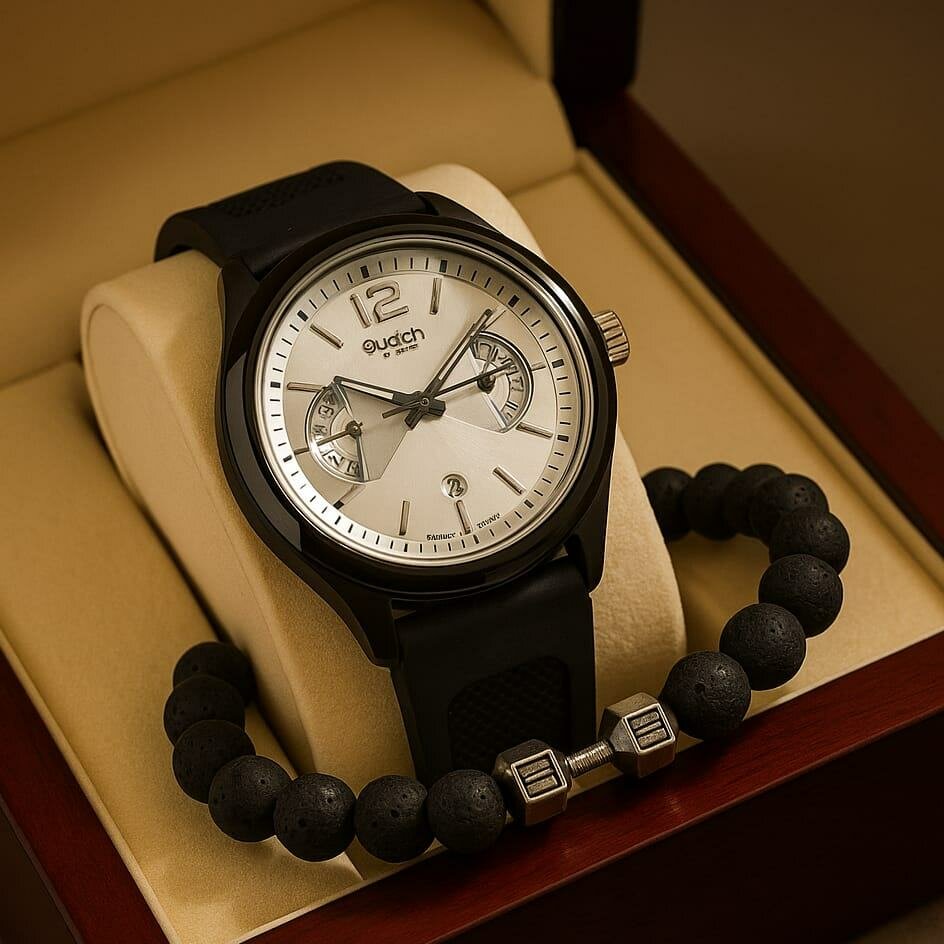 Montre Swatch et bracelet