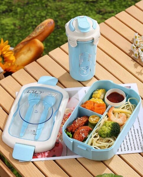 Boîte à Lunch Compartimentée Colorée