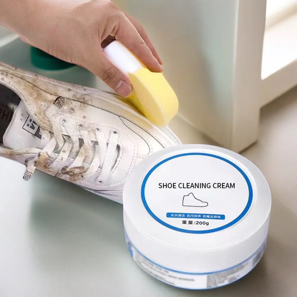 Crème de nettoyage de chaussures blanches