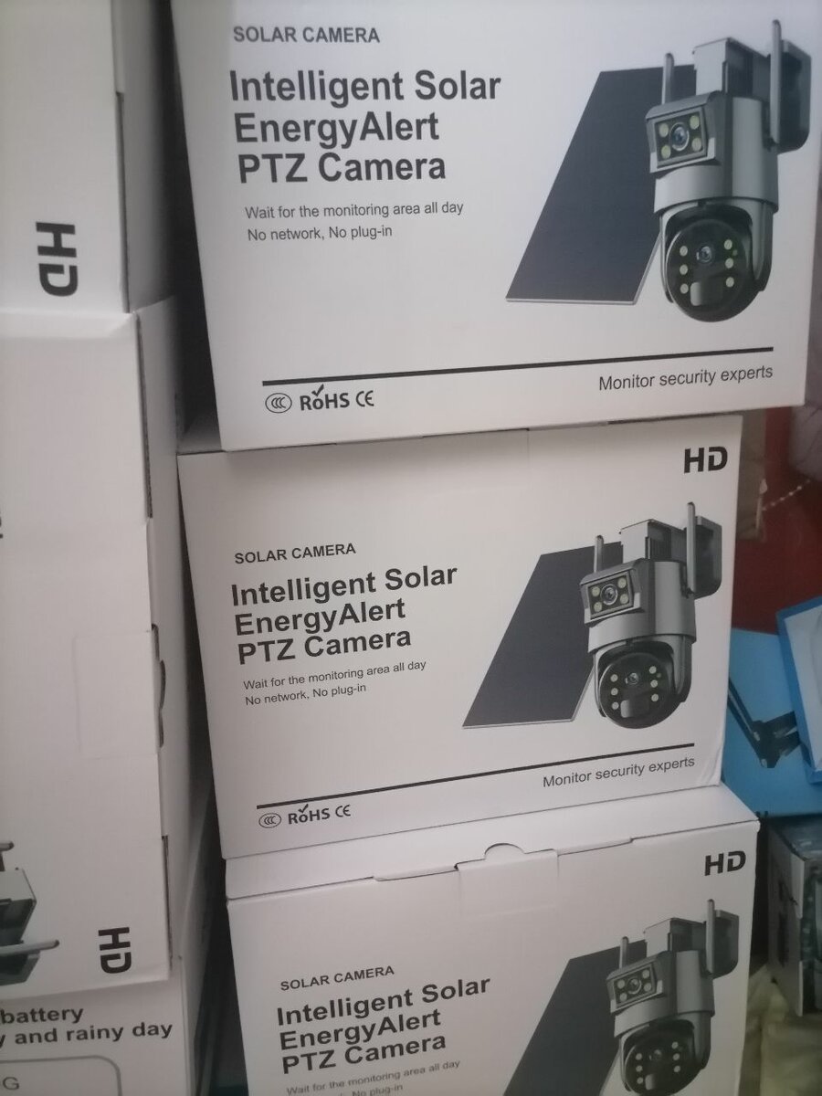 4G Dual Lens Solar PTZ Camera 4MP solar power panel battery
