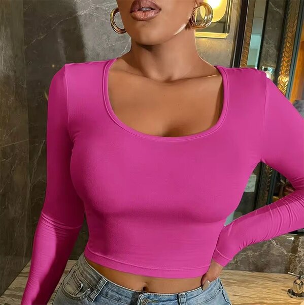 Croptop à manches longues