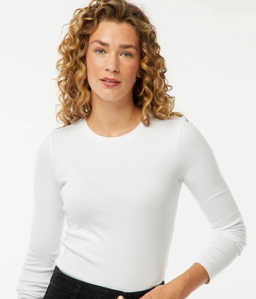 T-shirt manches longues blanc