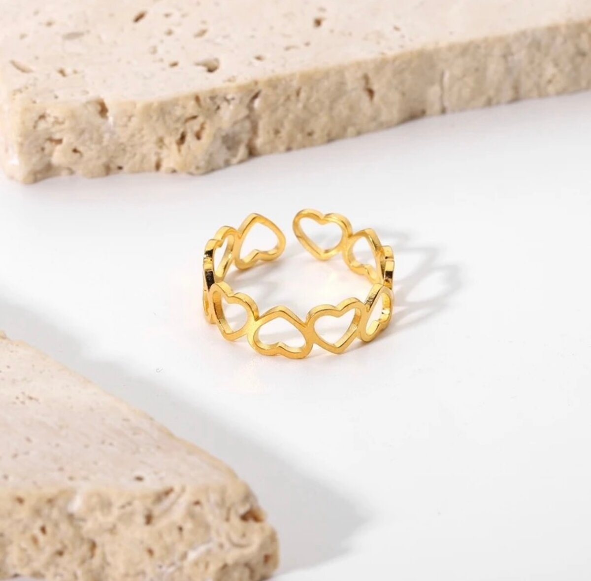 Bague Cœur en Or Élégant
