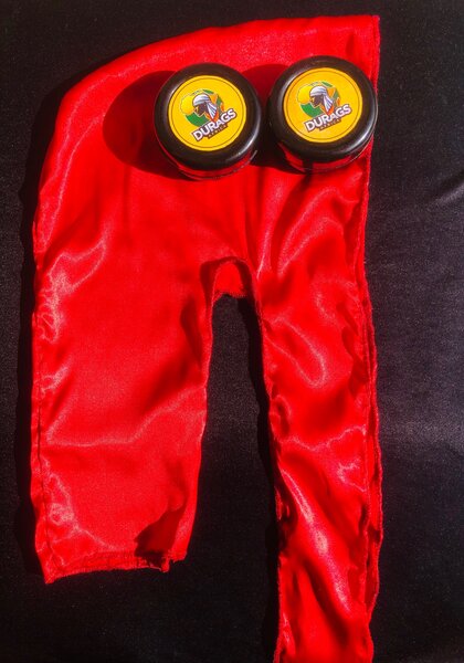 Red  silk durag