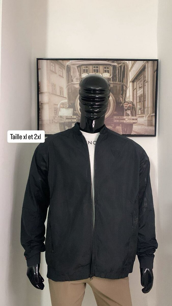 Blouson Homme Noir XL-2XL