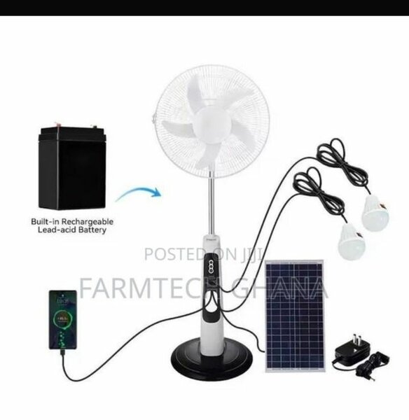 Rechargeable Solar Fan