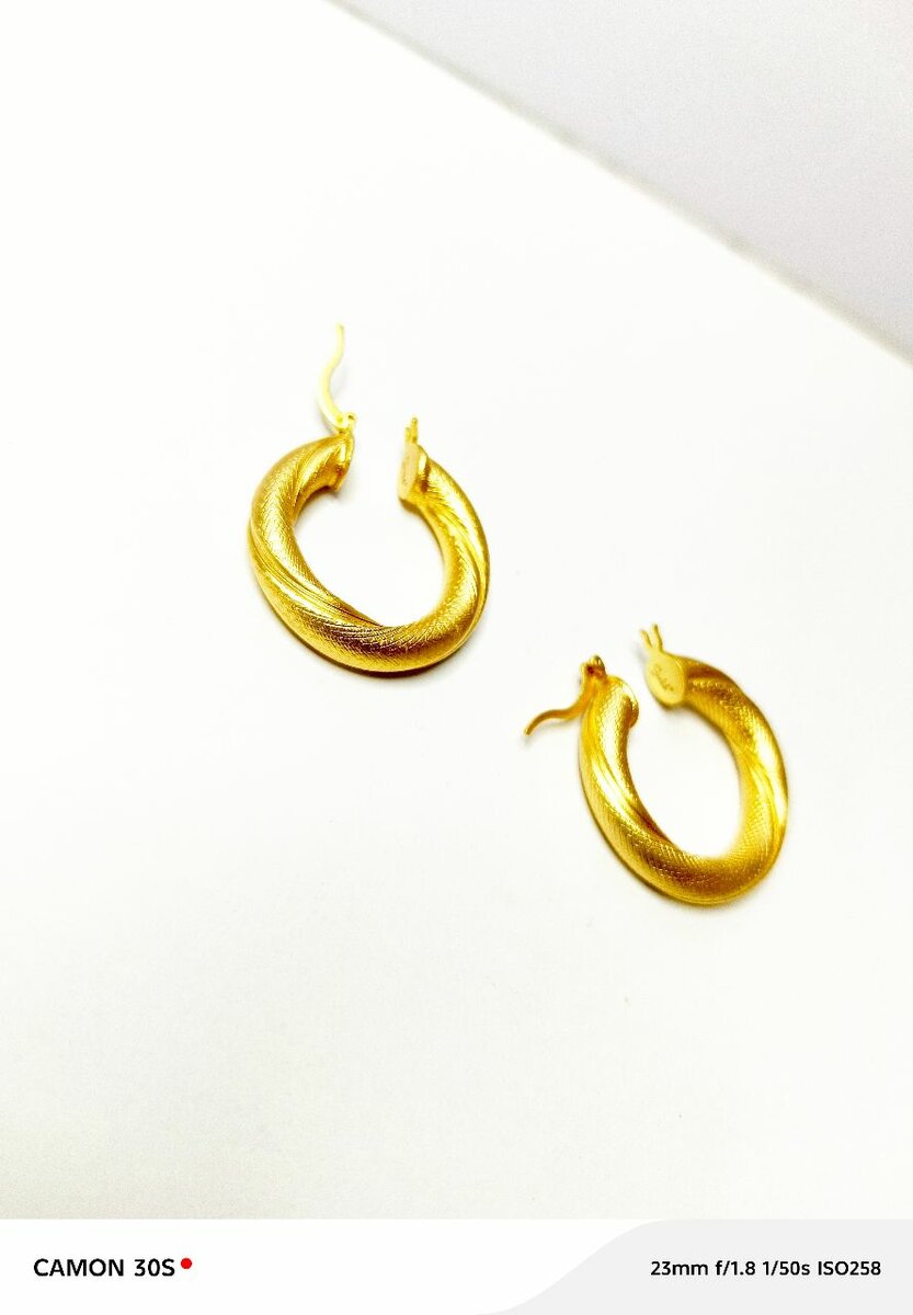 Boucles d'oreilles dorées élégantes