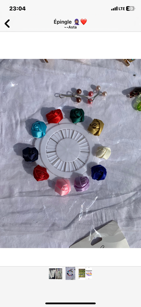 Épingle en fleur pour voile