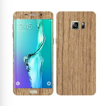 Samsung Galaxy S6 Edge Plus Mahogany Wooden Texture Mobile Skin